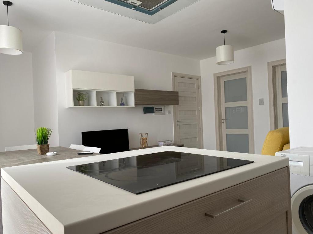 Kuchyň nebo kuchyňský kout v ubytování Msida Suites