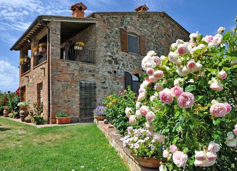 Κήπος έξω από το Agriturismo La Creta