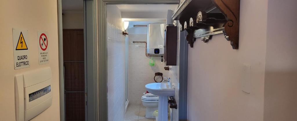 Koupelna v ubytování Apartment Nonna Delia