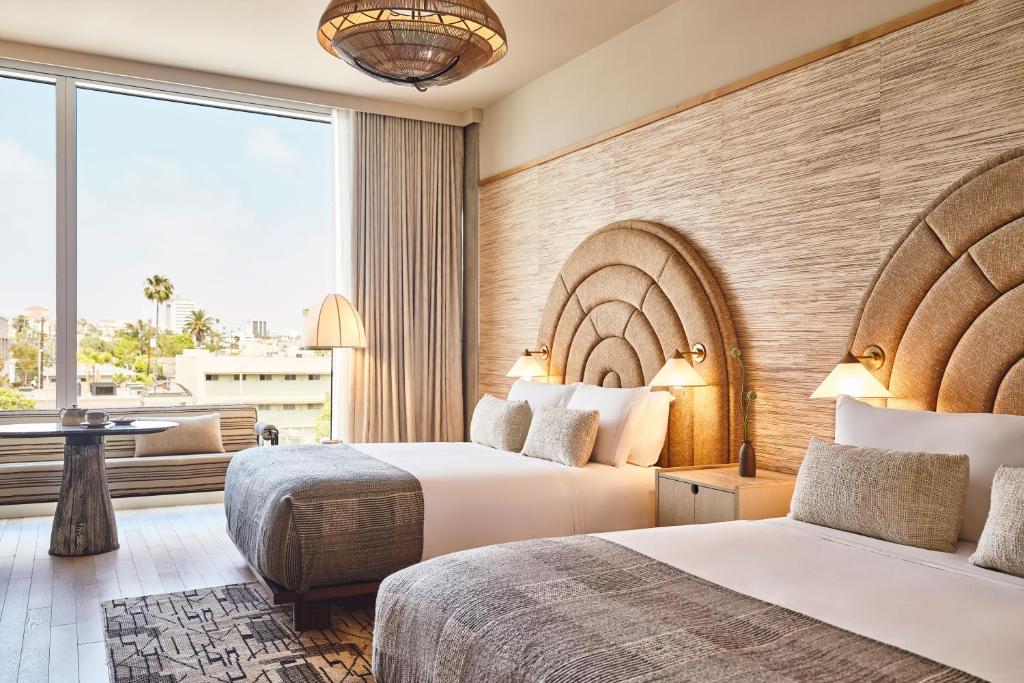 Santa Monica Proper Hotel, a Member of Design Hotels - Deluxe Double Queen, Deluxe Guest Room, 2 Queen