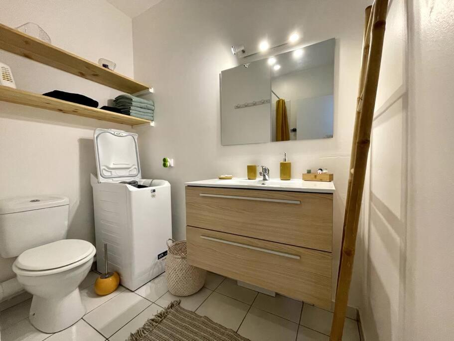 Koupelna v ubytování Appartement vue mer
