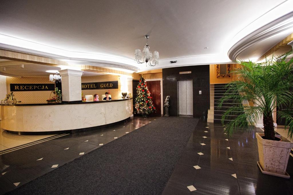 Vstupní hala nebo recepce v ubytování Hotel Gold