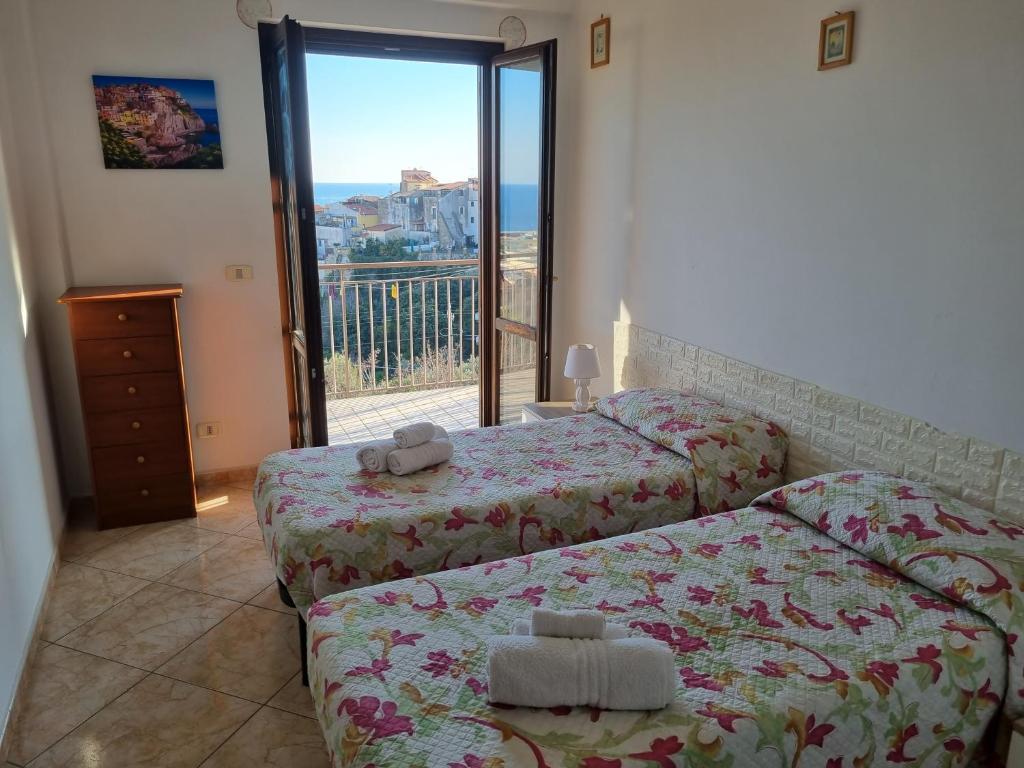 A bed or beds in a room at Via Pasquale Testa