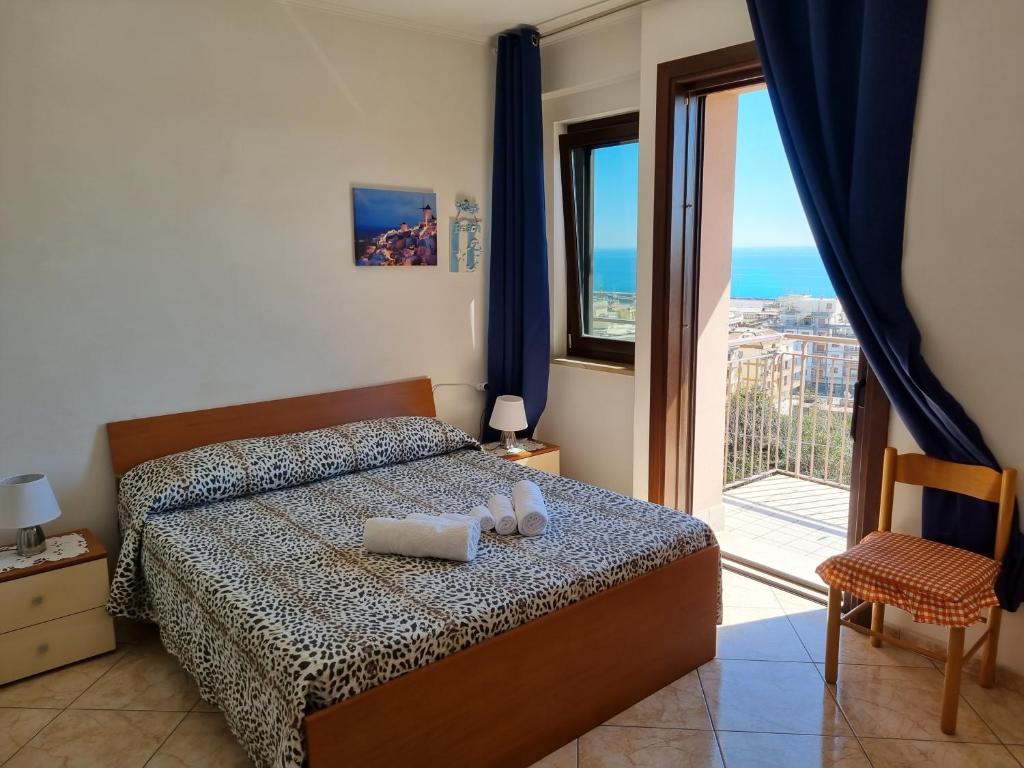 A bed or beds in a room at Via Pasquale Testa