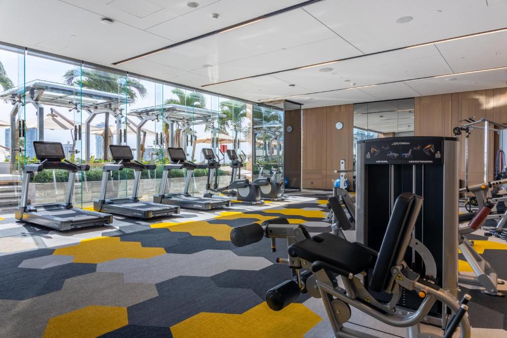 Fitness centrum a/nebo fitness zařízení v ubytování Courtyard by Marriott Colombo