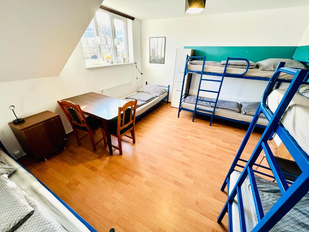 Postel nebo postele na pokoji v ubytování Hostel Pod Gromadzyniem