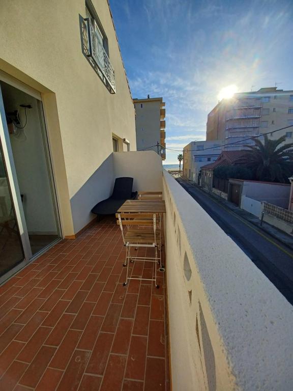 Balkón nebo terasa v ubytování Ezz'Hotel Canet