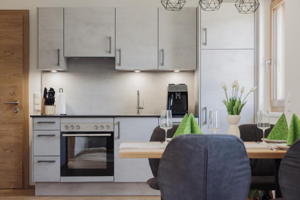 Kuchyňa alebo kuchynka v ubytovaní Apartment Streif LXL