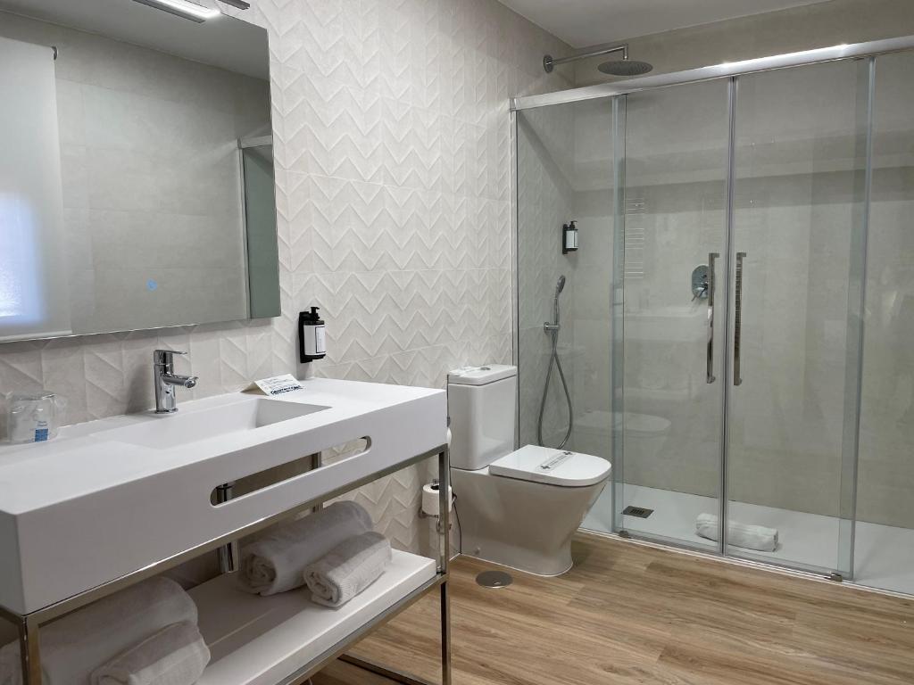 Koupelna v ubytování Hotel Maria Cristina
