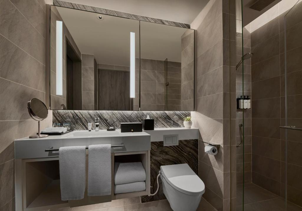 Koupelna v ubytování Pan Pacific Serviced Suites Kuala Lumpur