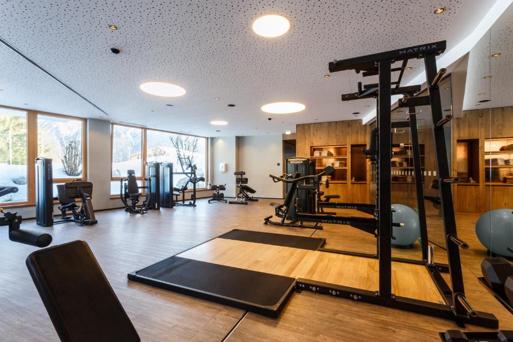 Fitness centrum a/nebo fitness zařízení v ubytování Rieser Achensee Resort
