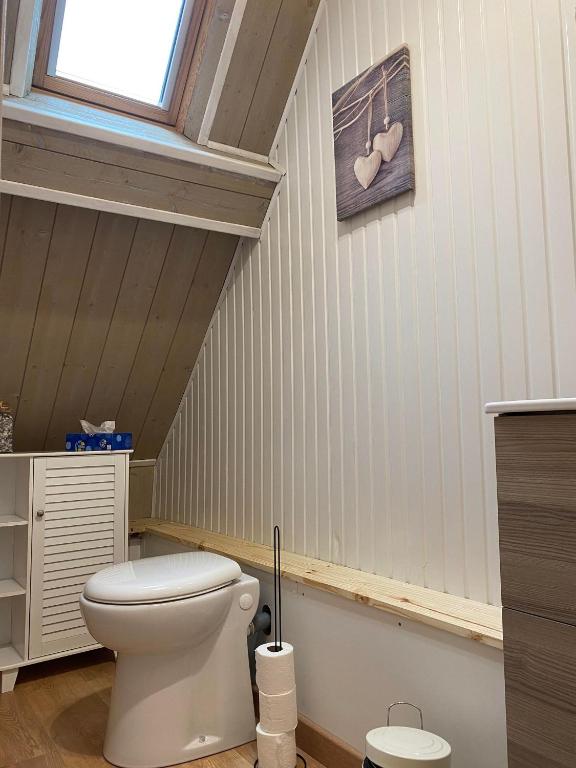 Koupelna v ubytování Chambres dhotes a la ferme
