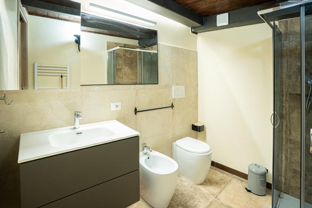Koupelna v ubytování Solmi Home