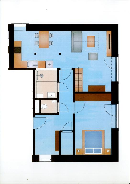 Půdorys ubytování Apartmány Semily