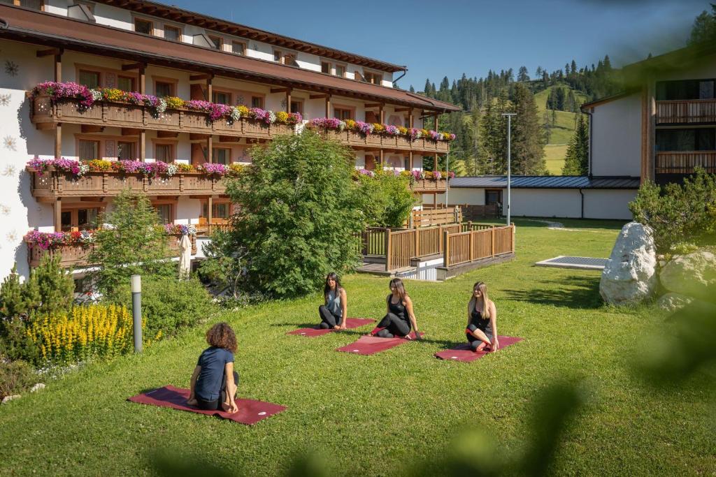 Zahrada ubytování Moseralm Dolomiti Spa Resort