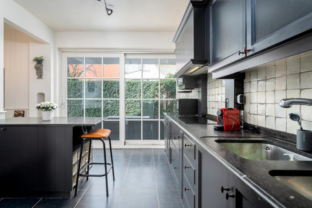 Kuchyň nebo kuchyňský kout v ubytování CAPRINO Guesthouse