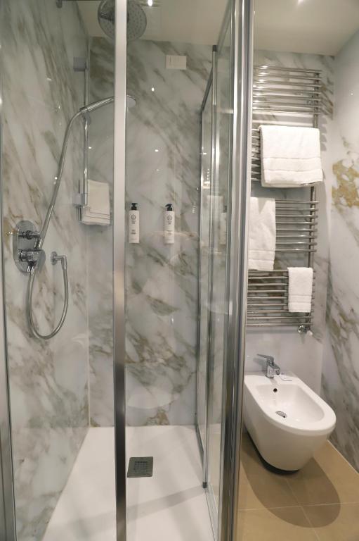 Koupelna v ubytování Hotel Fonte Boiola