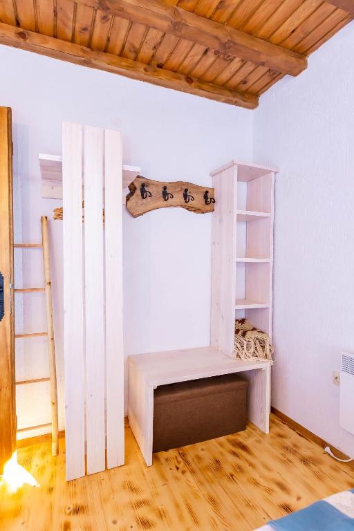 Postel nebo postele na pokoji v ubytování Комплекс Конна база Асгард