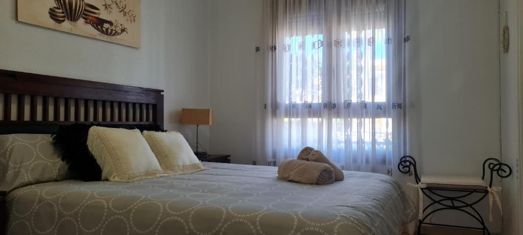 Posteľ alebo postele v izbe v ubytovaní Mi Casita Villamartín Golf