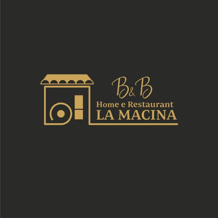 a logo for a home and restaurant la magma at LA MACINA 