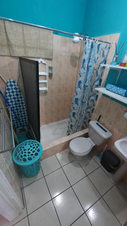 Koupelna v ubytování Encantador Apartamento Equipado