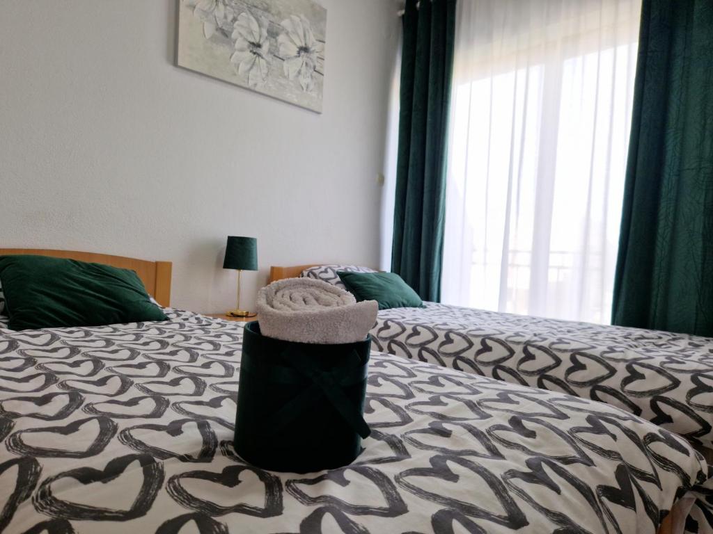 Postel nebo postele na pokoji v ubytování Motel "Tri lovca"