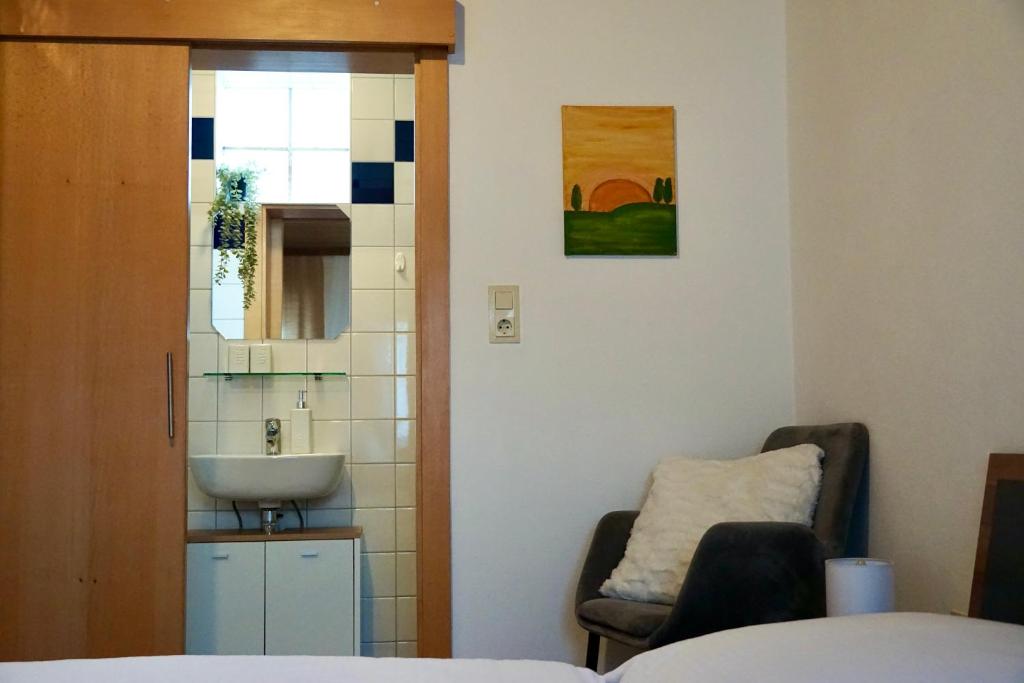 Postel nebo postele na pokoji v ubytování Privatzimmer Haider