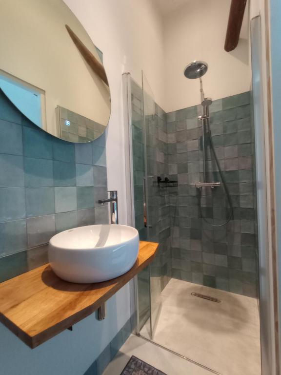 Koupelna v ubytování B&B Suyder Cogge