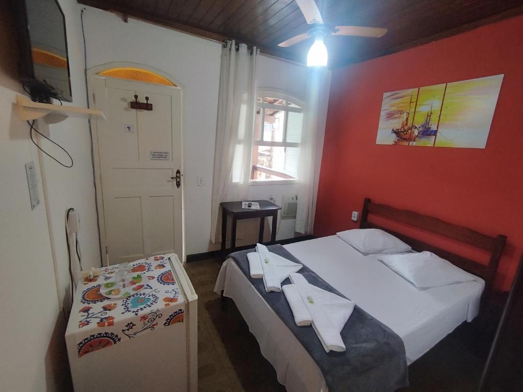Postel nebo postele na pokoji v ubytování Pousada Taquinha Paraty - CENTRO