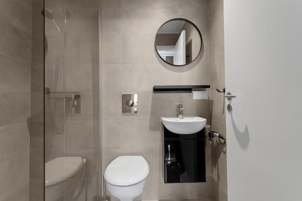 Koupelna v ubytování NN Urban Guesthouse