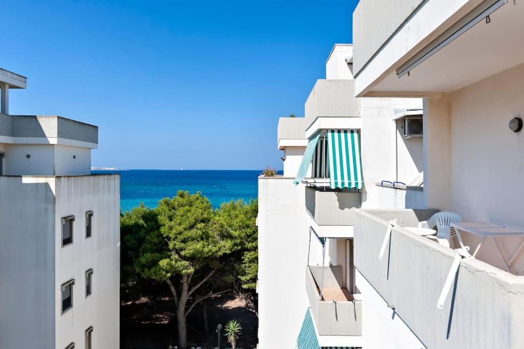 A balcony or terrace at Cozy Flat and Terrace - 2 min from the beach by Sweet Home Puglia Apartments
