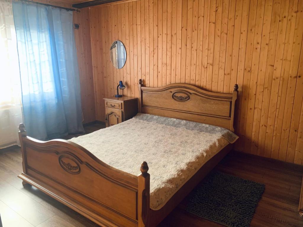 Postel nebo postele na pokoji v ubytování Бойківчанка