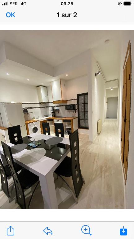 Η κουζίνα ή μικρή κουζίνα στο Charmant petit appartement
