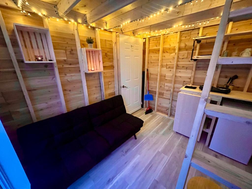 Kuchyň nebo kuchyňský kout v ubytování Domaine rivière Péribonka