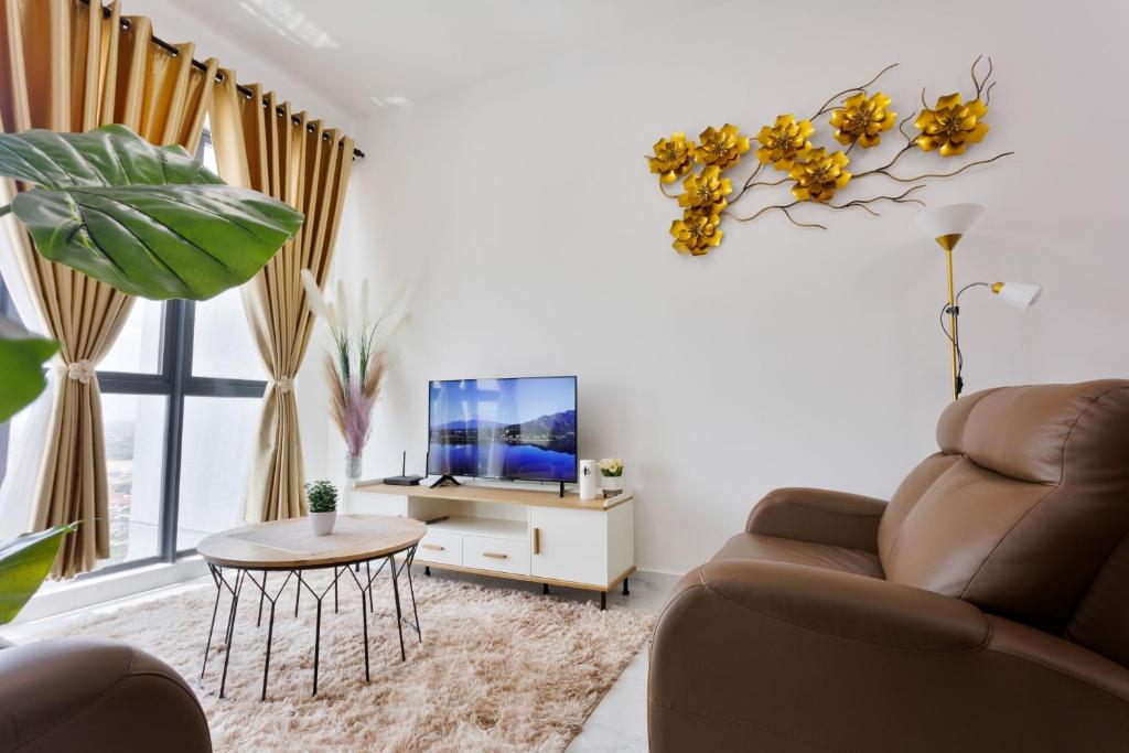 TV a/nebo společenská místnost v ubytování Sofea Suites @ Troika Kota Bharu #Wifi #Netflix