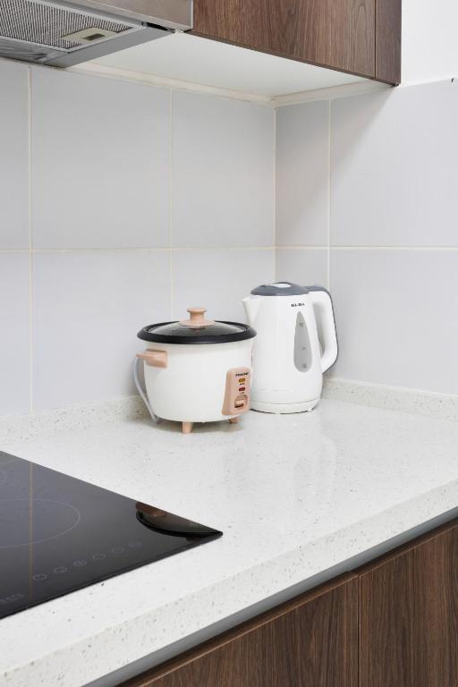 Kuchyň nebo kuchyňský kout v ubytování Sofea Suites @ Troika Kota Bharu #Wifi #Netflix