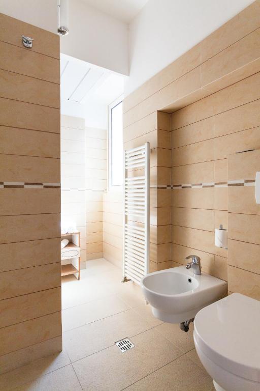 Koupelna v ubytování Hotel Palos