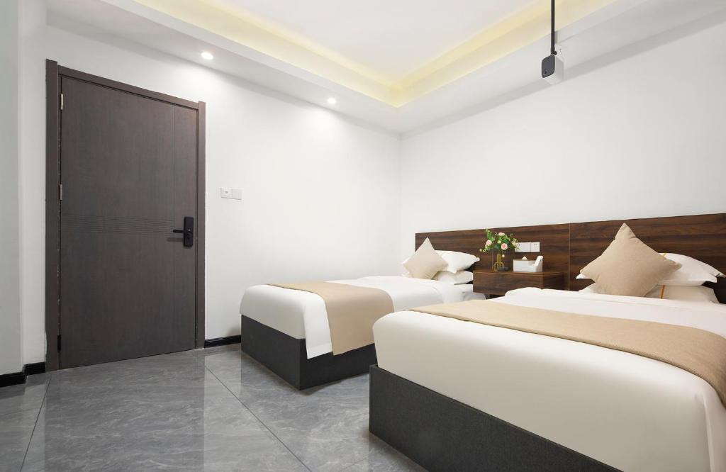 Deer Chenke seascape Surf B&B - Haitang Bay Houhai舒适的电影院双人床