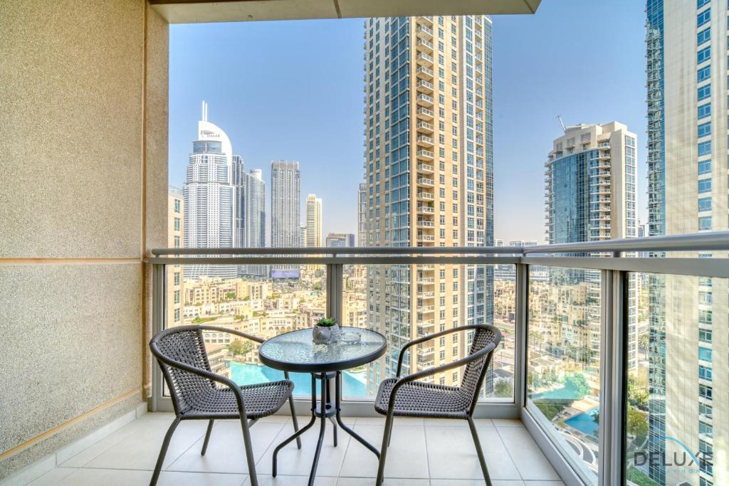 Balkón nebo terasa v ubytování Glamorous 1BR at Residences 5 Downtown Dubai by Deluxe Holiday Homes
