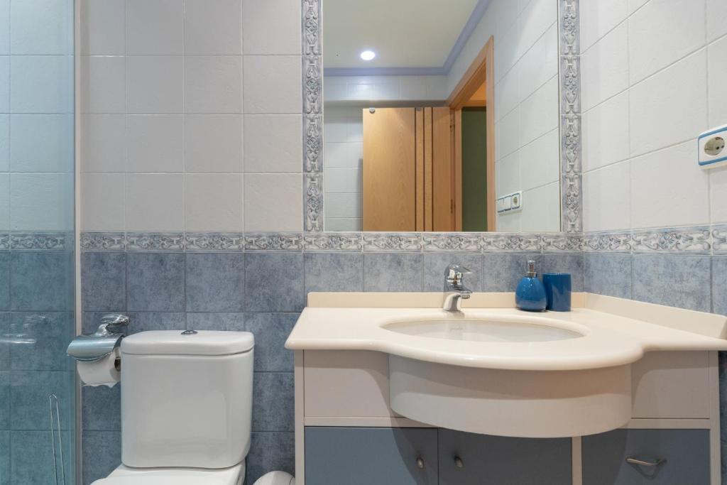 Koupelna v ubytování Saturraran - baskeyrentals