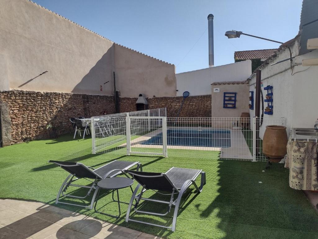 Patio alebo iná vonkajšia časť ubytovania Casa Rural El Rincón del Valle
