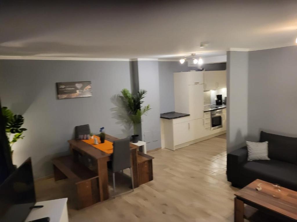 Kuchyň nebo kuchyňský kout v ubytování Kappeln Zentrum Möwennest