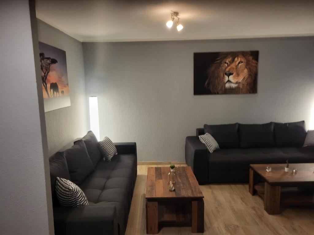 Posezení v ubytování Kappeln Zentrum Möwennest