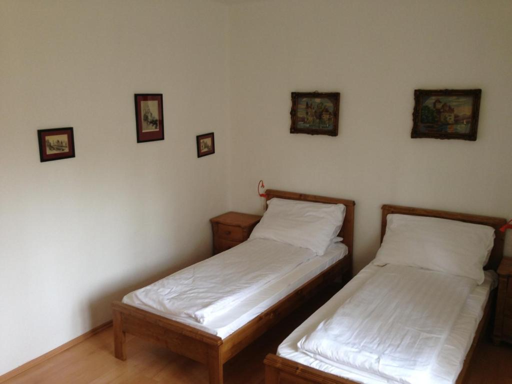 Postel nebo postele na pokoji v ubytování Vida-lak