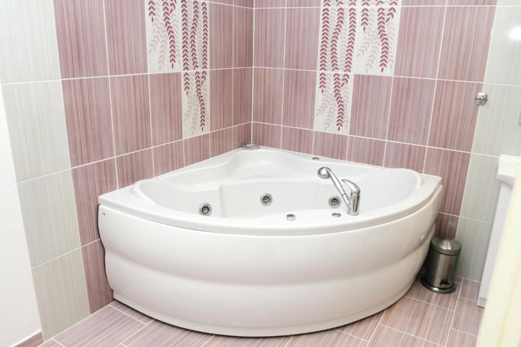 Koupelna v ubytování Hotel Růžek