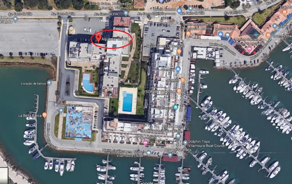 Letecký snímek ubytování Marina Vilamoura Aquamar 315 by Vilamoura Sun
