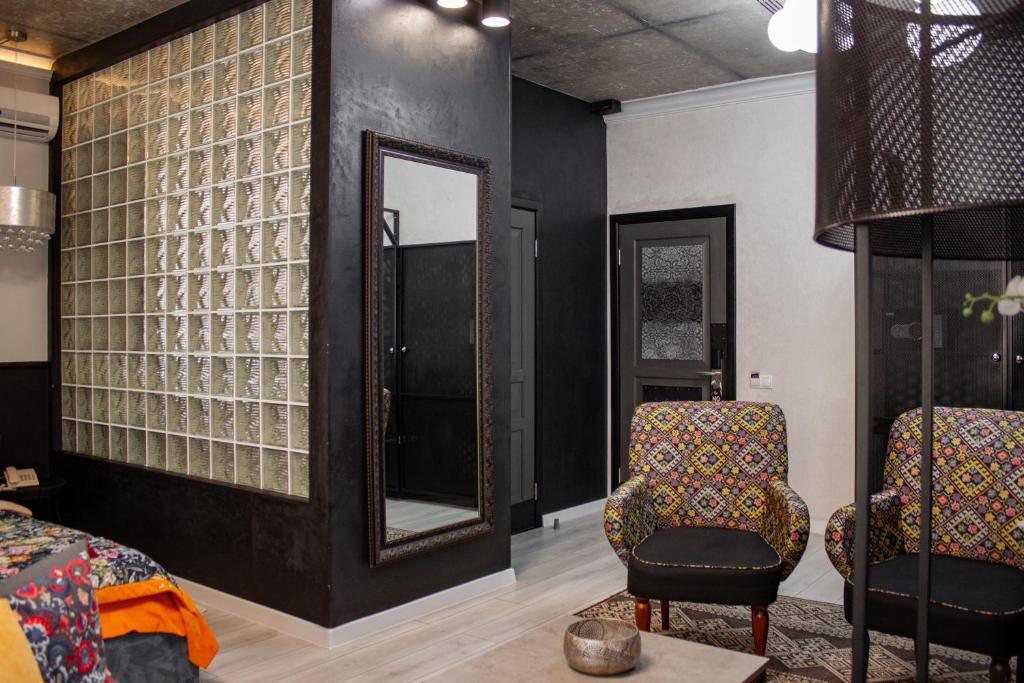 Posezení v ubytování MaNNa Boutique Hotel