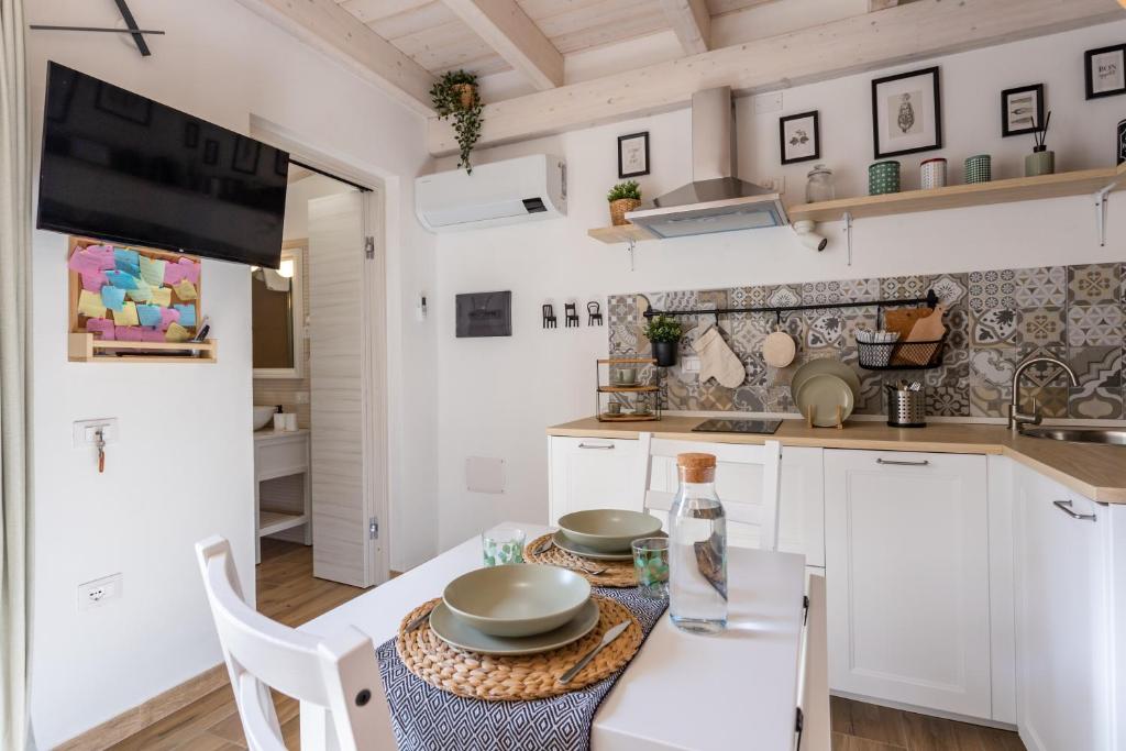 Kuchyň nebo kuchyňský kout v ubytování Loft 35 - private parking