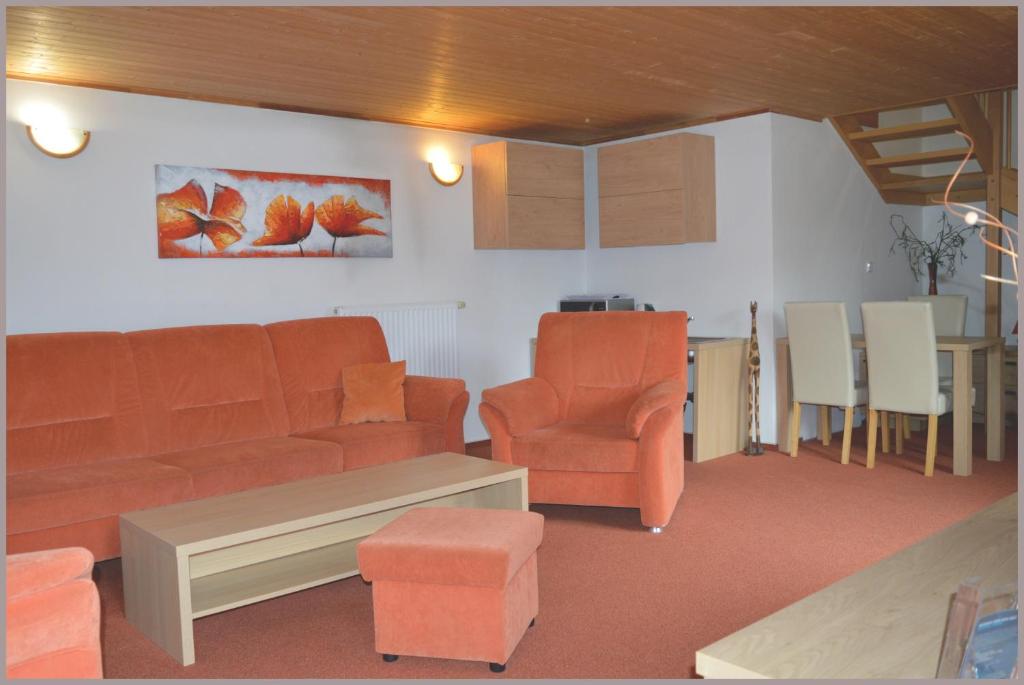 Posezení v ubytování Apartmány Tiva