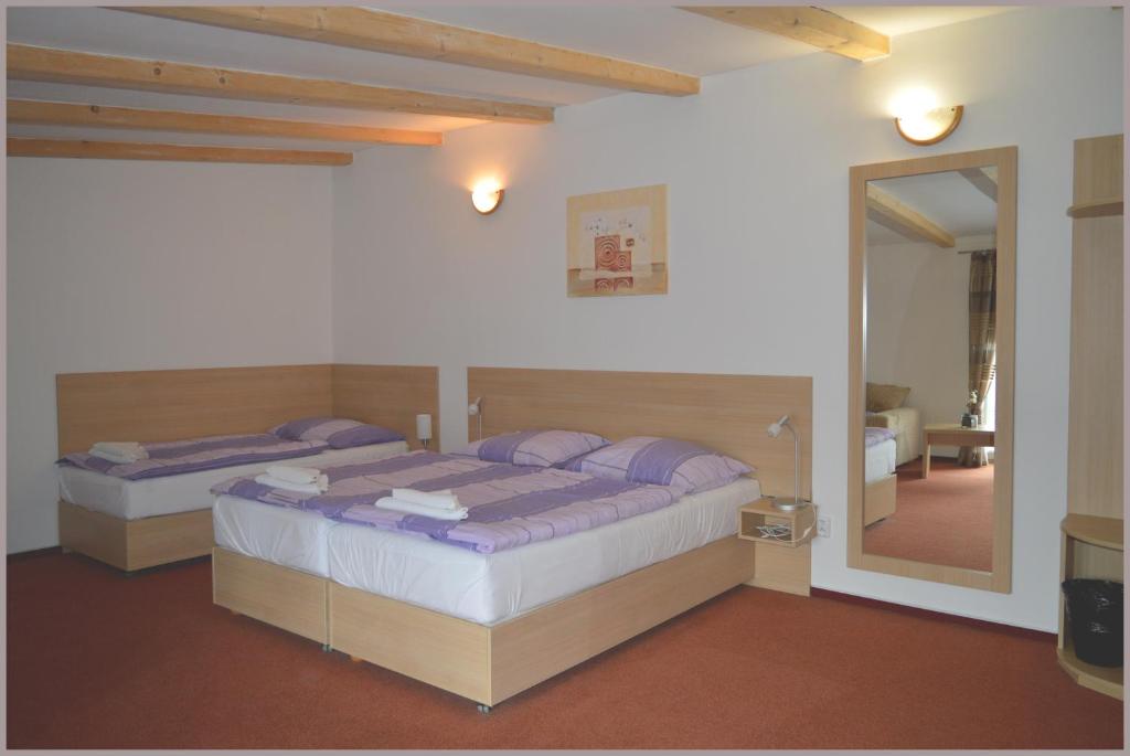 Postel nebo postele na pokoji v ubytování Apartmány Tiva